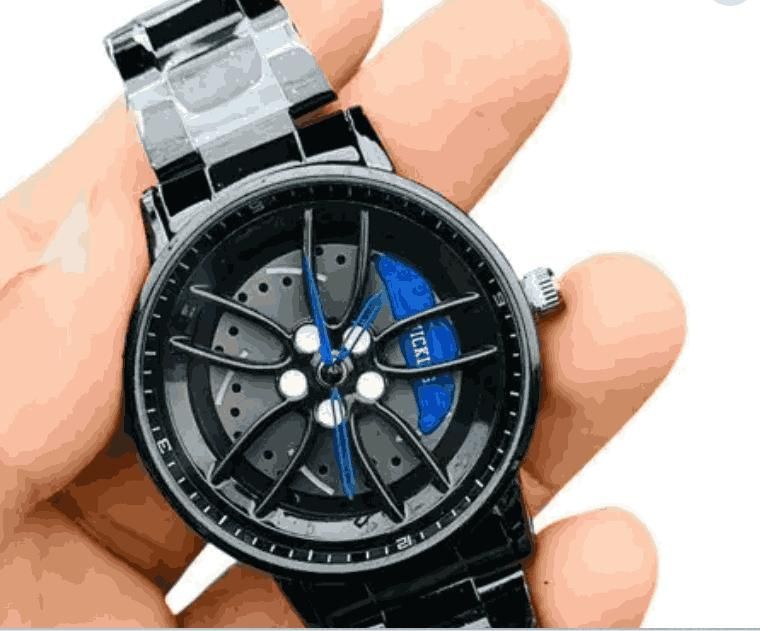 Stereoscopic Car Wheel Rotating Watch