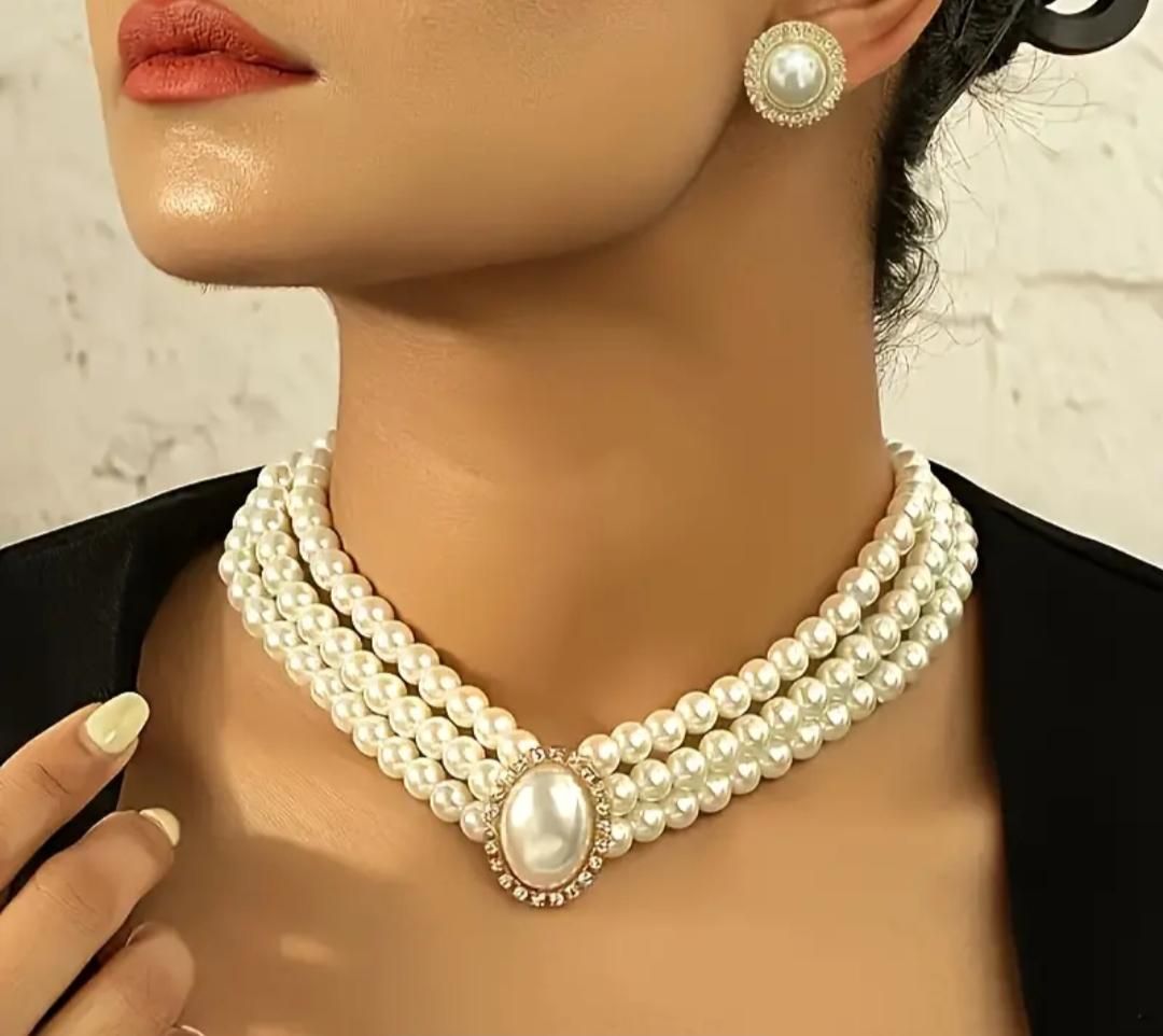 Elegant Artificial Pearl Necklace – Classic & Timeless Jewelry for Every Occasion