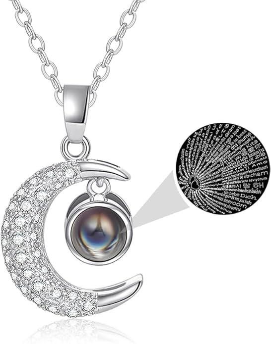 Moon Projection Necklace – Unique & Elegant